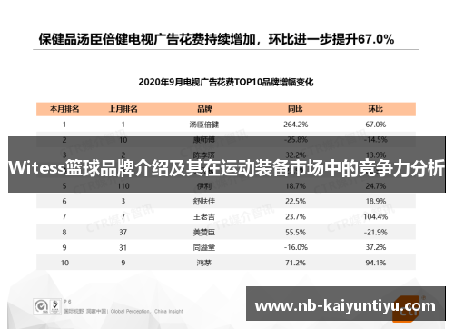 Witess篮球品牌介绍及其在运动装备市场中的竞争力分析