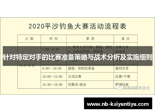 针对特定对手的比赛准备策略与战术分析及实施细则