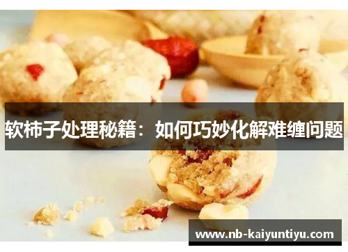 软柿子处理秘籍：如何巧妙化解难缠问题